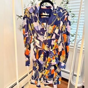 NWT Anthropologie Maeve Colorful button down Patterned  Dress